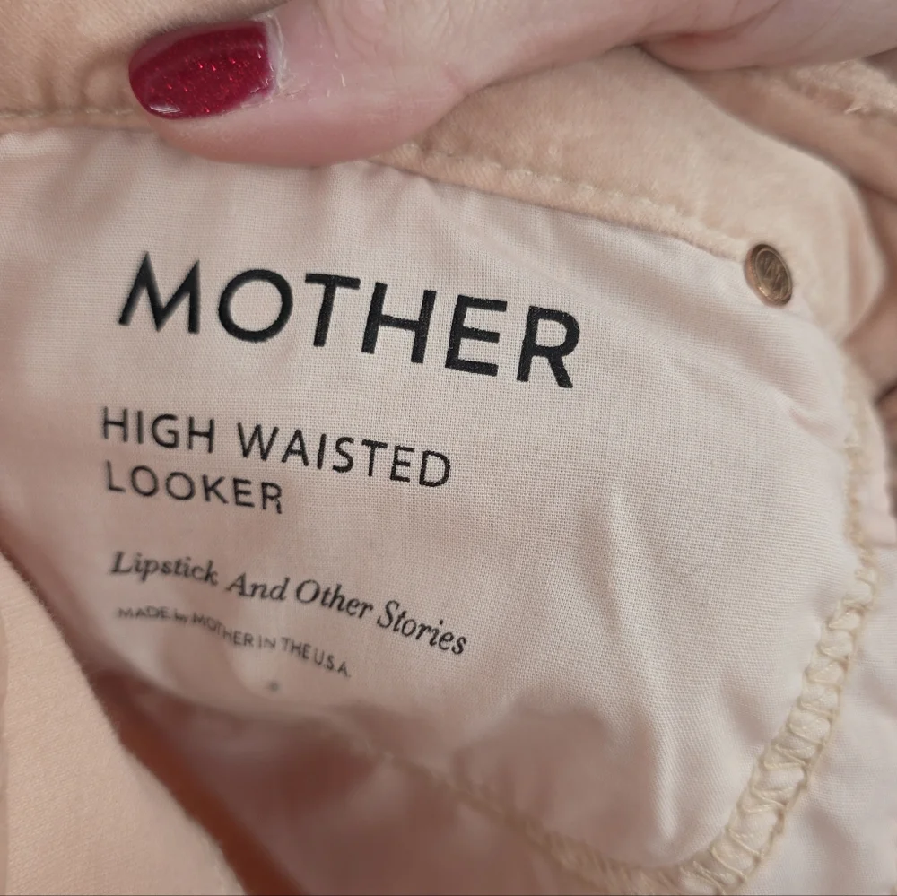 Mother High Waisted Looker Petal Pink 29 - Picture 3 of 8